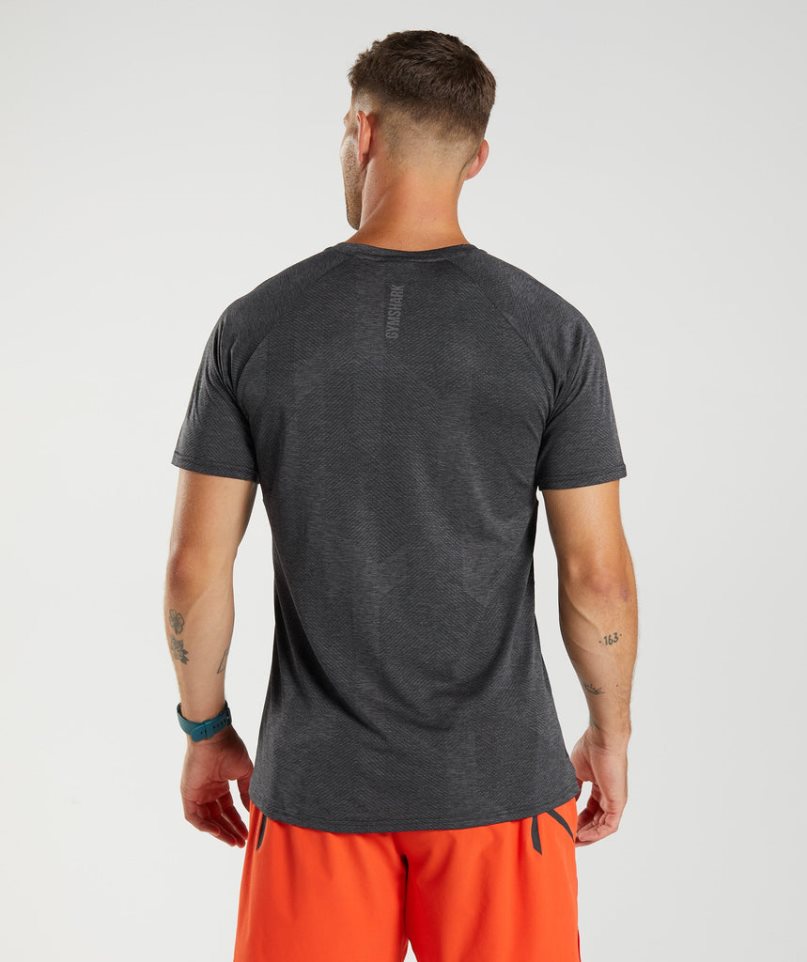 Men's Gymshark Apex T-Shirts Black | CA A0DN75